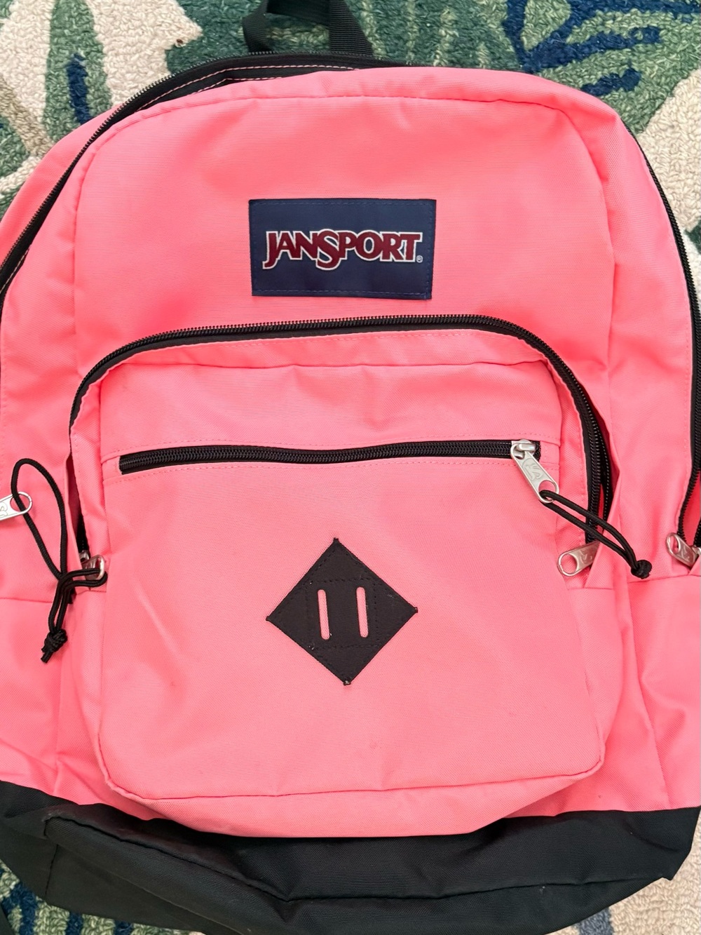 Jansport City Scape Neon Pink Backpack with 15” Laptop Sleeve